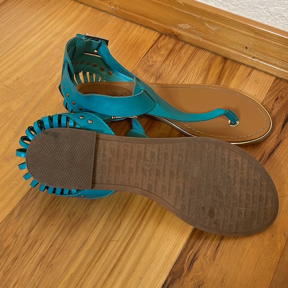 Teal sandals - Picture 2 of 2
